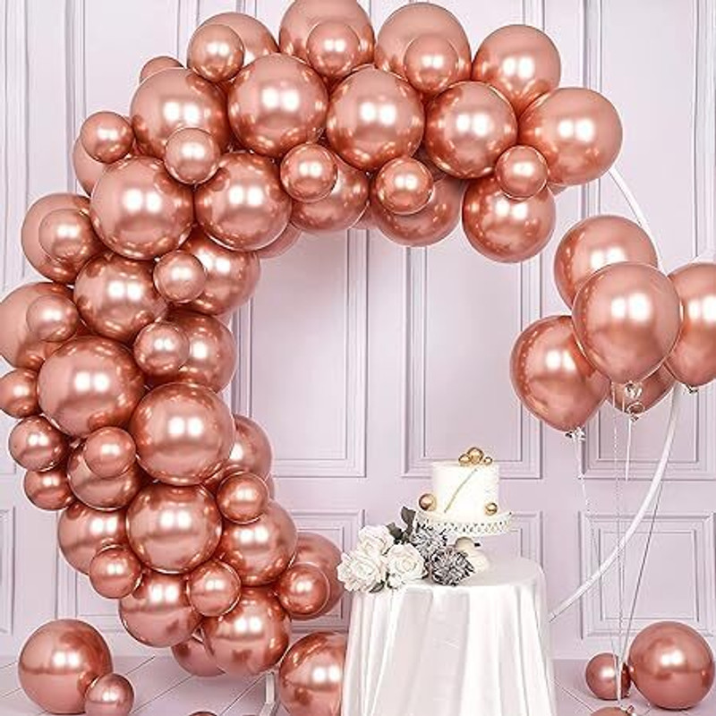 specialyou.in Rose Gold Rose Gold Birthday Chrome Balloon