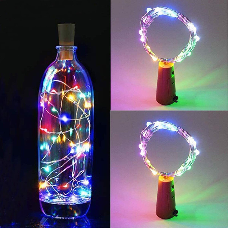 buddies cart Multicolor Bottle cork led string lights 2 meter 20 led