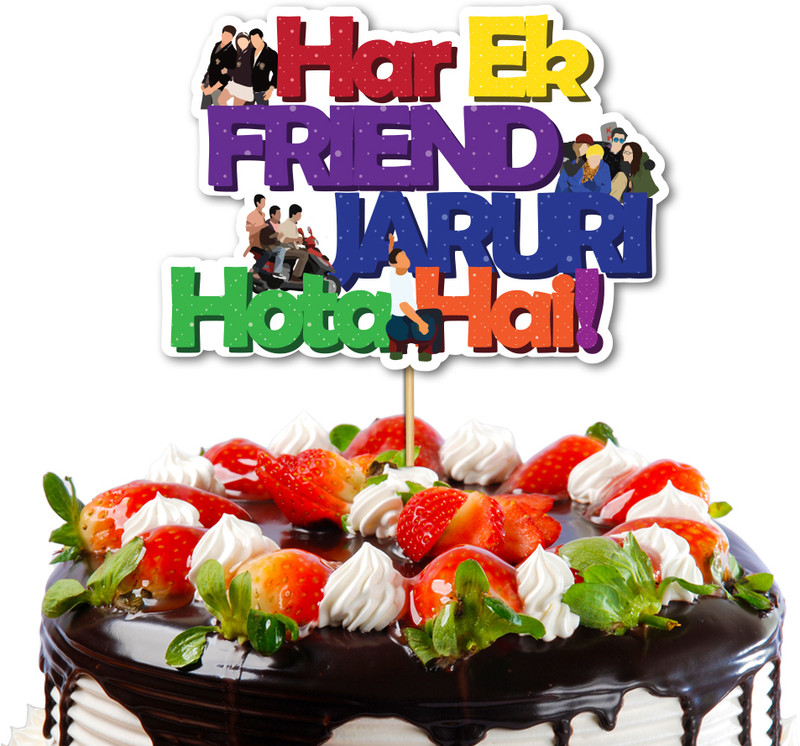 Festiko Happy Friendship Day Cake Topper(Multicolor Pack of 1)