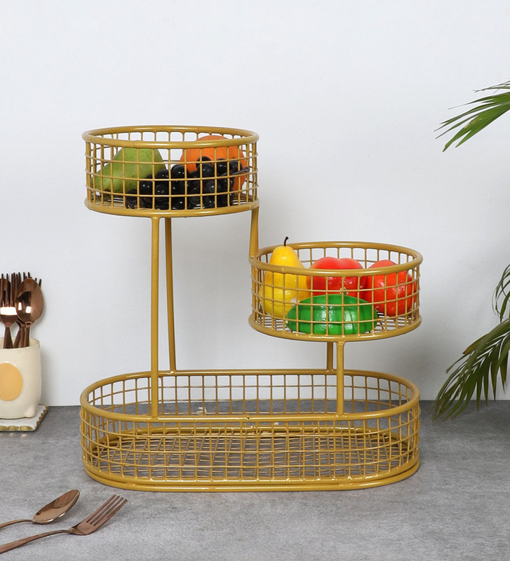 Amaya Decors Iron Square Gift Basket Storage Basket(Pack of 1)