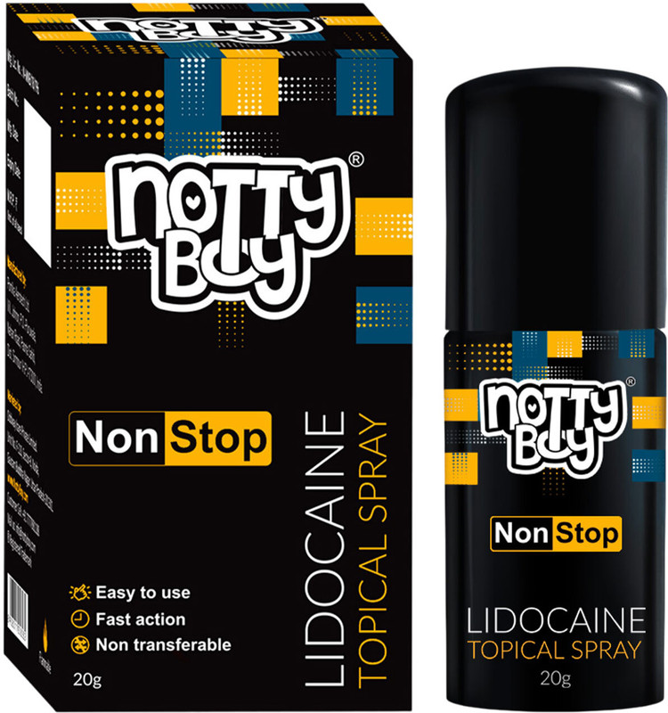 NottyBoy Lidocaine delay Spray For Men- Pack of 1(20 g)