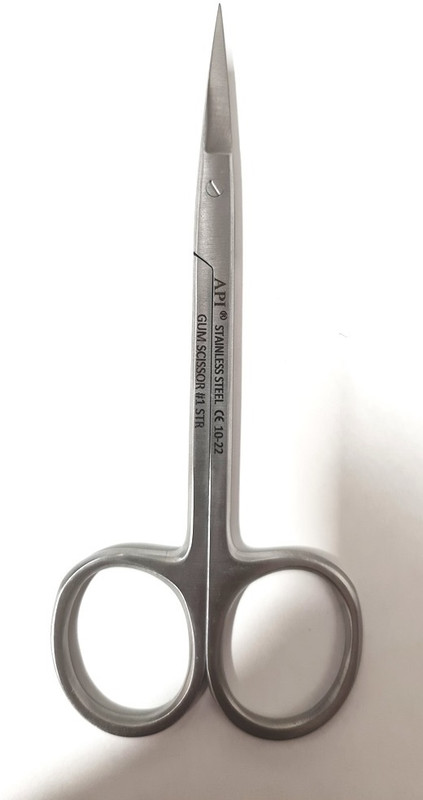 API Dental Gum Scissor #1 STR Dental Elevator