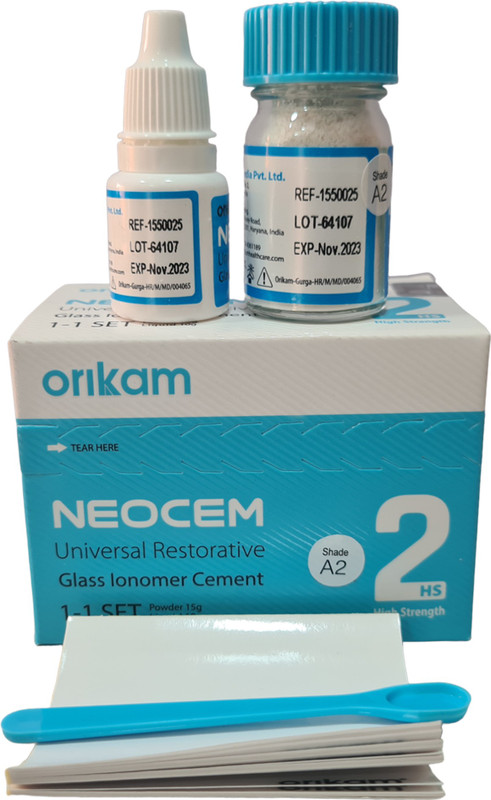 PRAKDENT Dental Neocem Universal restorative Glass Ionomer Cement Type -II Dental Elevator