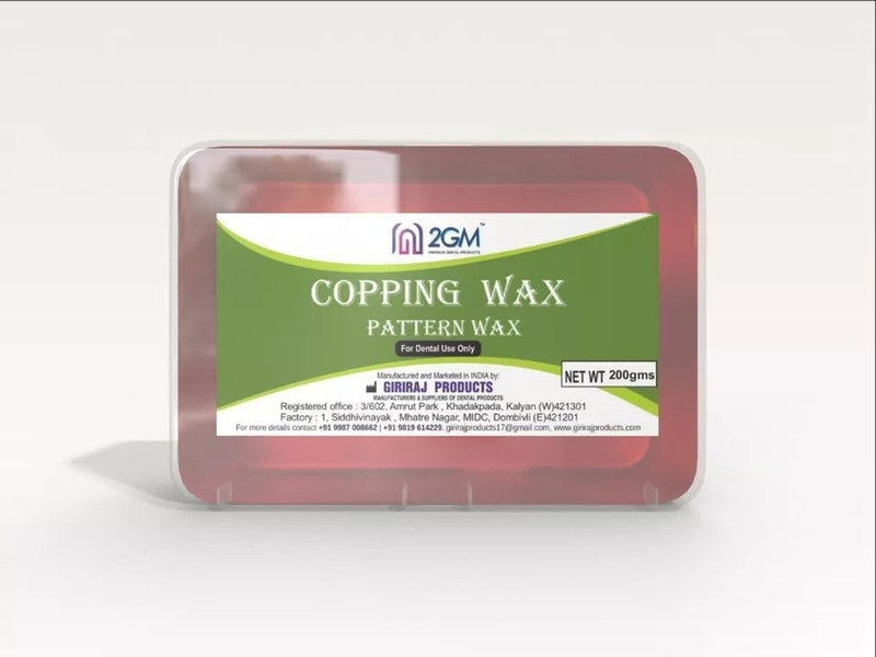 2GM Dental Copping Pattern Wax- 200 gms (Red)(13 cm)