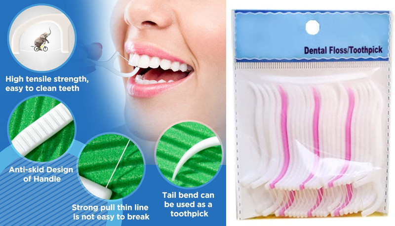 JK ENTERPRISE ( 20 PIECE) Premium Dental Floss for Clean, Healthy Teeth – Removes Plaque(7 cm, Pack of 20)