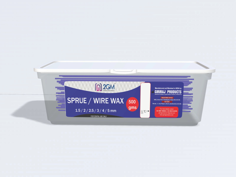 2GM Dental Sprue Blue Wax - 500 gms (2.25mm)(23 cm)