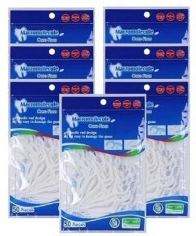 SellNest Dental Floss Picks for Tooth Cleaning Fresh Toothpick Cleaners(450PCS)P414(7 cm, Pack of 9)