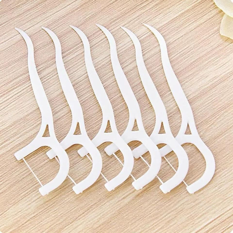 Puedo 30 pcs 3 in 1 Tooth Cleaning Dental Floss Toothpicks(Pack of 30)