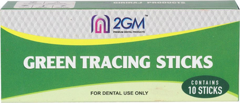 2GM Dental Green Tracing Sticks ( Pack of 10 Stick) Paraffin and Other Waxes(8 cm)