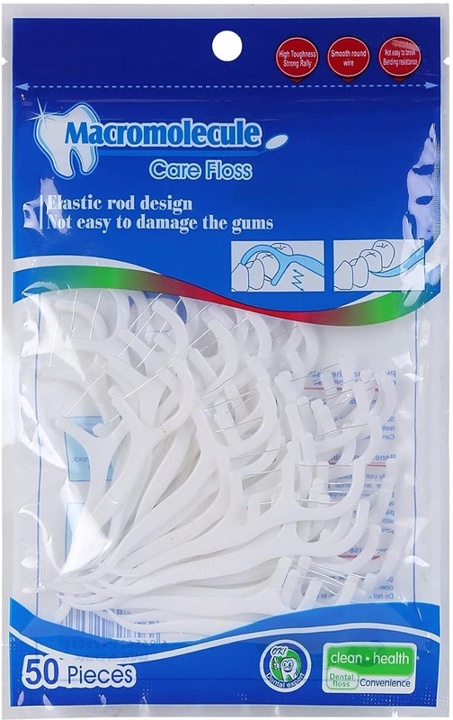 ALMURAT Tooth Cleaning Dental Floss Non-Slip Grip Handle(7.5 cm)