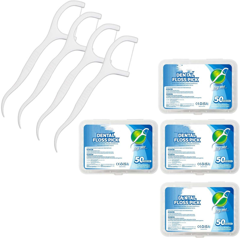 Puedo 150 pcs Dental Floss Picks High Toughness Toothpicks(Pack of 150)