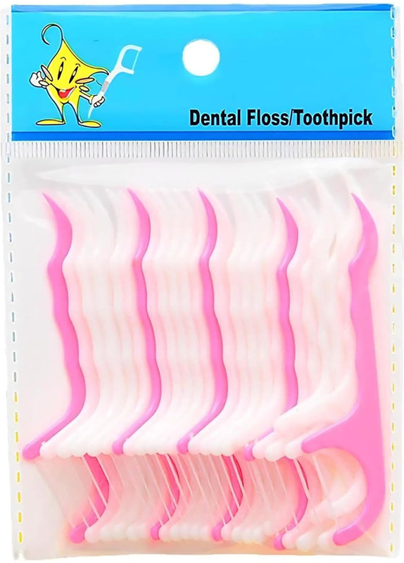 AVAIKSA Dental Floss Picks | Dentist Designed & Convenient Teeth Floss for Fresh Breath(7.6 cm, Pack of 100)