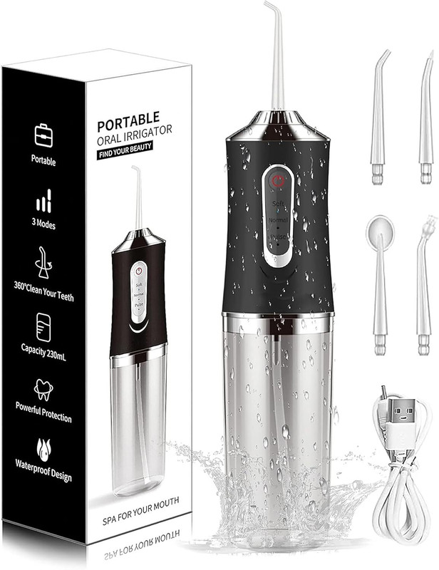 Quds Professional Smart Dental Rechargeable USB Oral Irrigator for Home Water Flosser(Cordless)