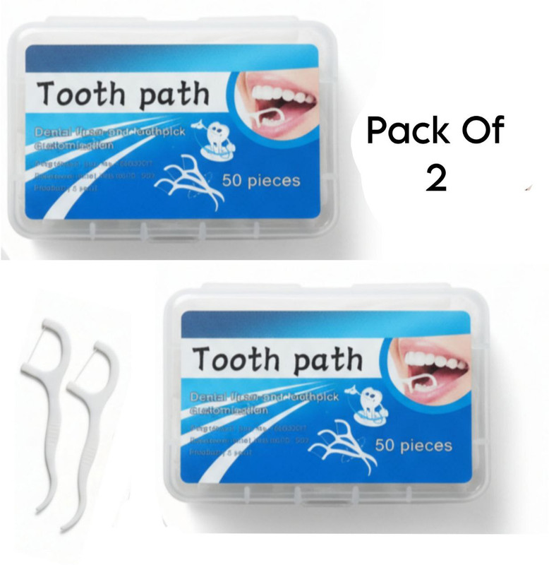 SANCORP DentCare MaxClean Professional Dental Floss Pick Series – 100 Pieces(Pack of 100)