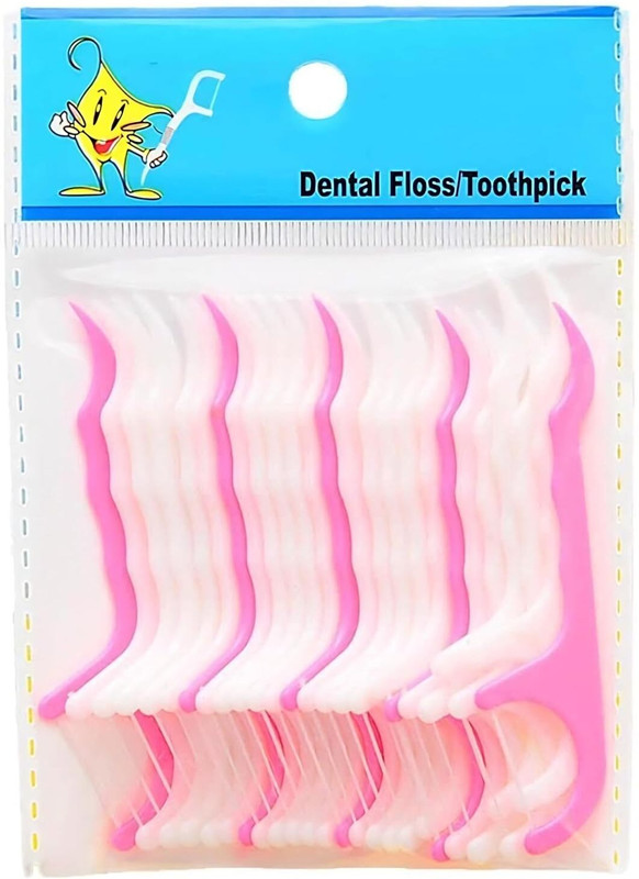 N H Enterprise 3 in 1 Dental Floss Toothpick | Teeth Cleaning Stick | Toothpick Sticks(7.6 cm, Pack of 20)