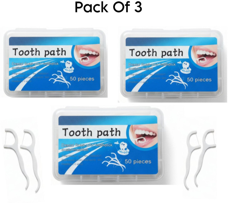 SANCORP ToothPath ProClean Advanced Dental Floss Pick Hygiene Kit – 150 Pieces(Pack of 150)