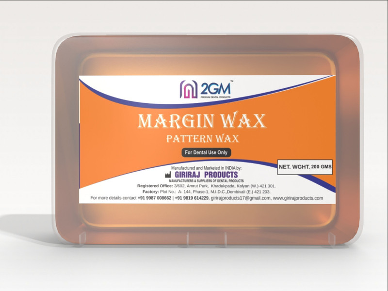 2GM Dental Margin Pattern Wax - 200gms (Orange)(13 cm)