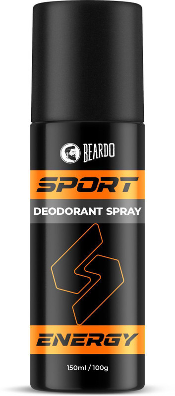 BEARDO Sport Energy Deodorant Body Spray | Long Lasting Deo | Perfume Body Spray  -  For Men(100 g)