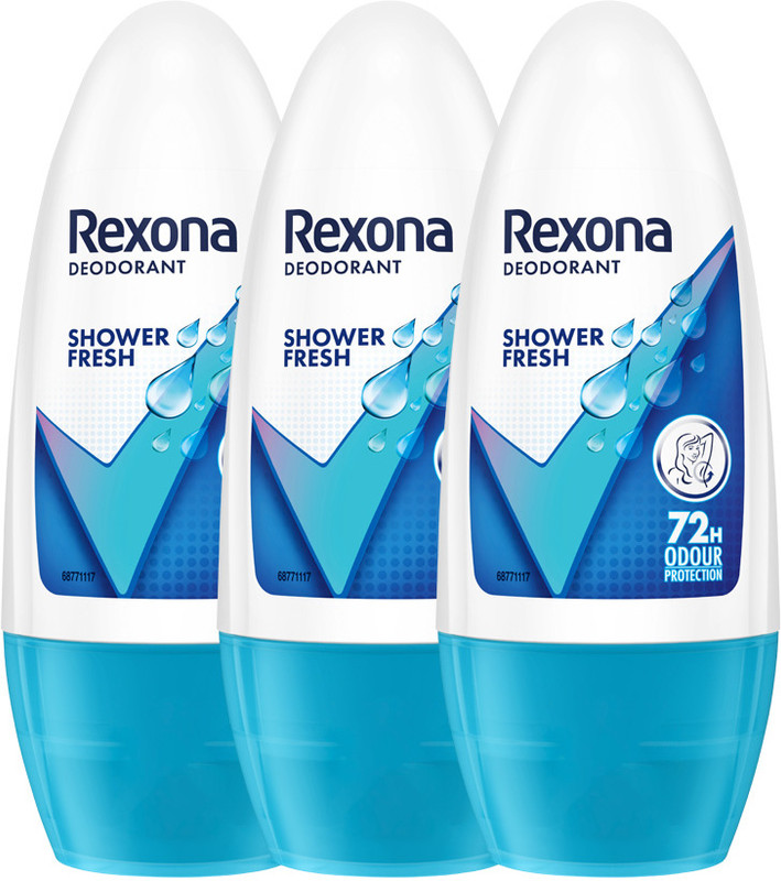 Rexona Shower Fresh Underarm Roll On Deodorant For Women (PO3) Deodorant Roll-on  -  For Women(150 ml, Pack of 3)
