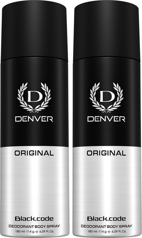 DENVER Black Code, Honour & Prestige Body Spray - For Men(540 ml, Pack of 3)