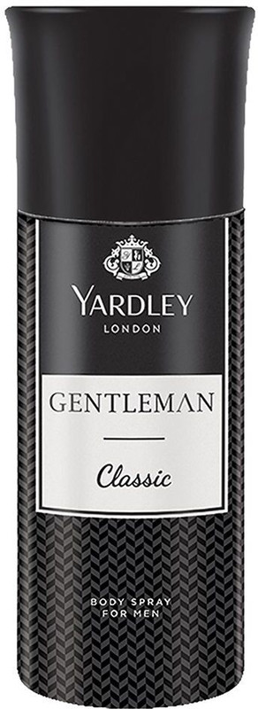 Yardley London by Wipro Gentleman Classic With Woody Fougere Notes Body Body Spray - For Men(150 ml)