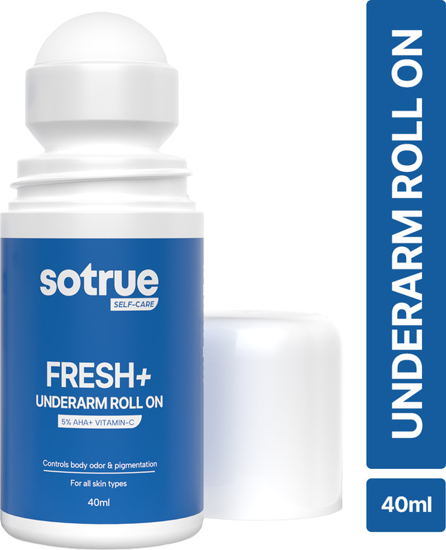Sotrue Fresh + Underarm Roll-on, 5% AHA & Vitamin C, Controls Body Odour & Pigmentation Deodorant Roll-on - For Women(40 ml)