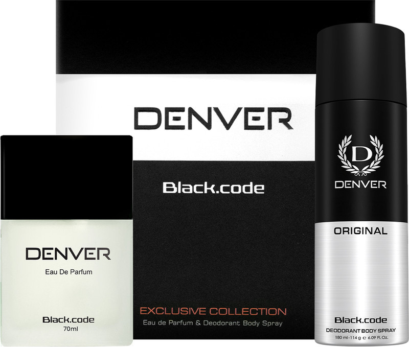 DENVER Blackcode Gift Set (180 ml + 70 ml) Body Spray - For Men(250 ml, Pack of 2)