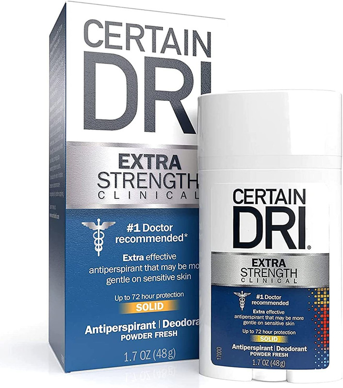 CERTAIN DRI DSE Anti-Perspirant Solid Stick - 1.7 oz Body Mist - For Men & Women(48 g)
