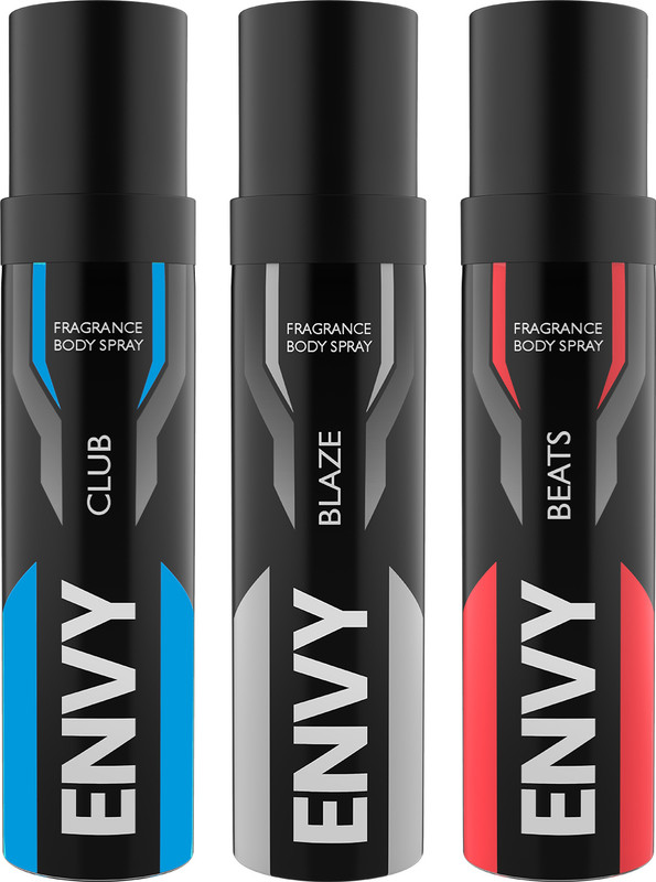 Envy Beats, Club & Blaze Nano Body Deo (30 ml x 3) Deodorant Spray - For Men(90 ml, Pack of 3)