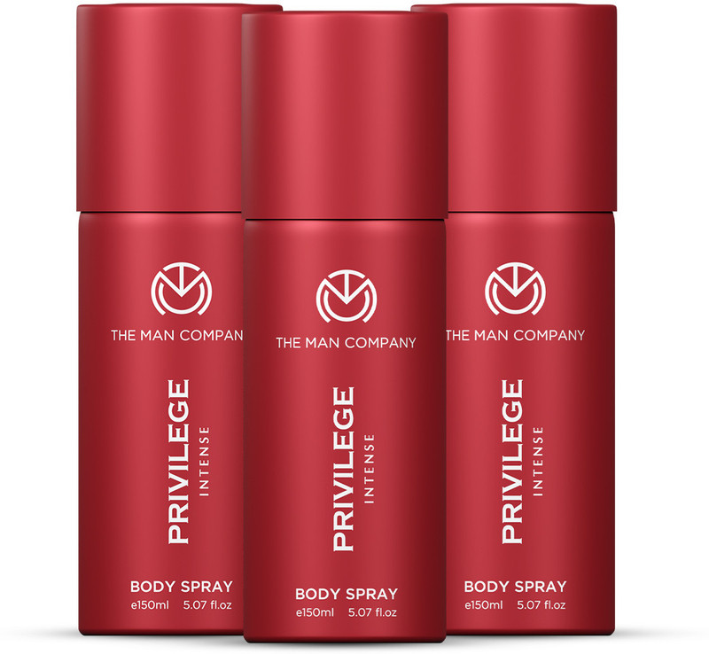 THE MAN COMPANY Privilege Intense Deodorant Combo Pack of 3 Deodorant Spray  -  For Men(450 ml, Pack of 3)