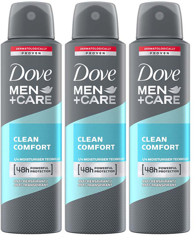 DOVE Men+Care Invisible Dry Spray Antiperspirant Deodorant (Pack of 3) Deodorant Spray - For Men(750 ml, Pack of 3)