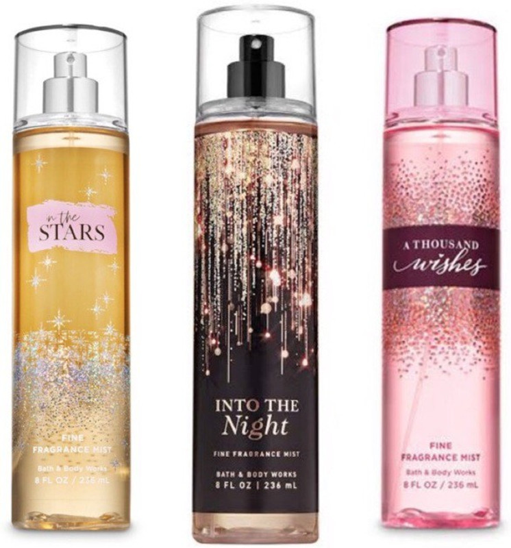 Bath and Body Works INTO THE NIGHT AND A THOUSAND WISHES FRAGRANCE BODY MIST PACK OF 2 Body Mist  -  For Women(470 ml, Pack of 2)