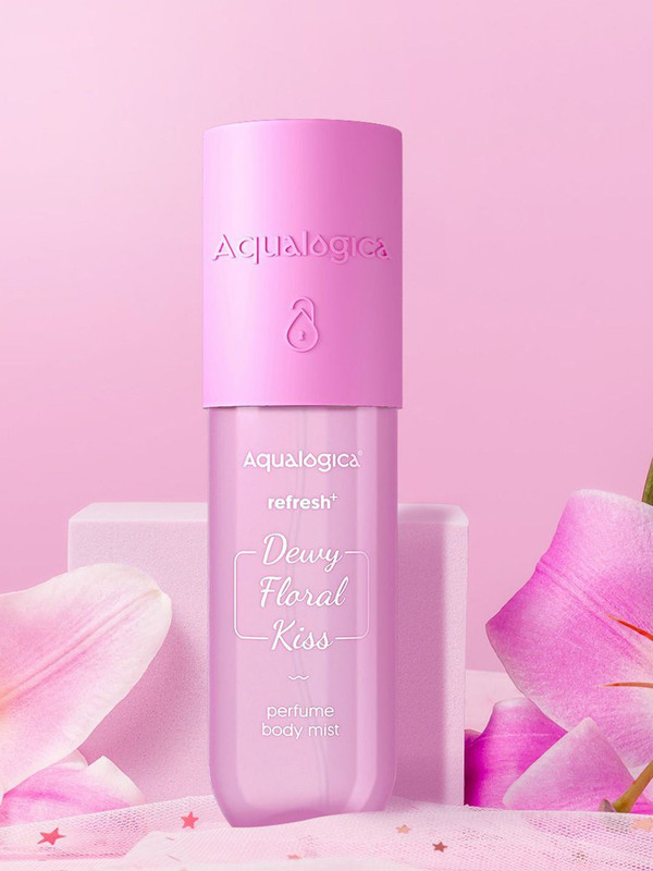 Aqualogica Refresh+ Dewy Floral Kiss Perfume Body Mist with Zemea & Hyaluronic Acid Body Mist - For Women(150 ml)
