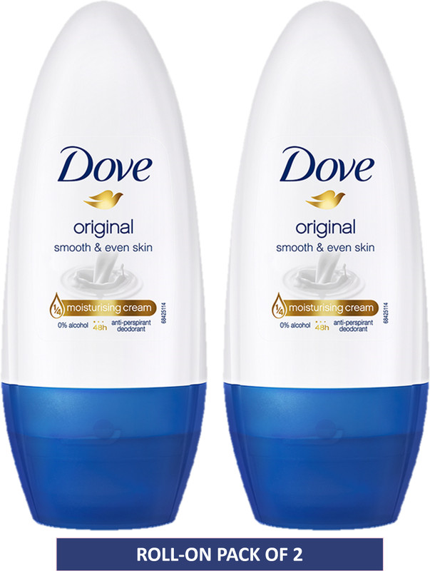 DOVE Original Deodorant Roll-on – For Women (100 ml, Pack of 2)