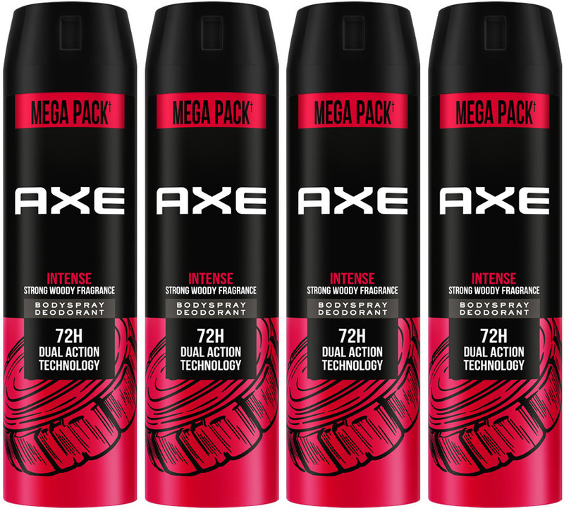 AXE Intense Body Spray - For Men(860 ml, Pack of 4)