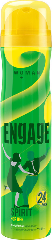 Engage Spirit for Her, Cheerful & Jolly, Skin Friendly, 150ml Deodorant Spray  -  For Women(150 ml)