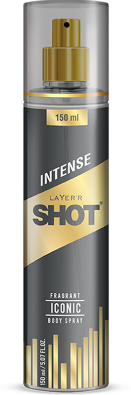 LAYER'R Shot Gold Iconic Long Lasting Fragrance Body Spray  -  For Men(150 ml)