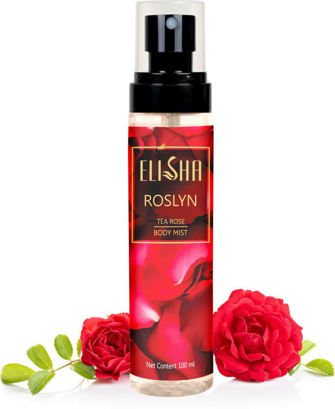 ELISHA Roslyn Tea Rose Body Mist | Floral & Refreshing Fragrance Body Mist - For Men & Women(100 ml)