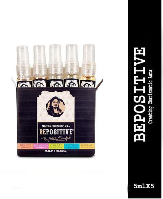 bepositive Body Mist With Vastu CrystalTravel Pack | Long Lasting Fragrance | Body Mist  -  For Men & Women(5 ml, Pack of 5)
