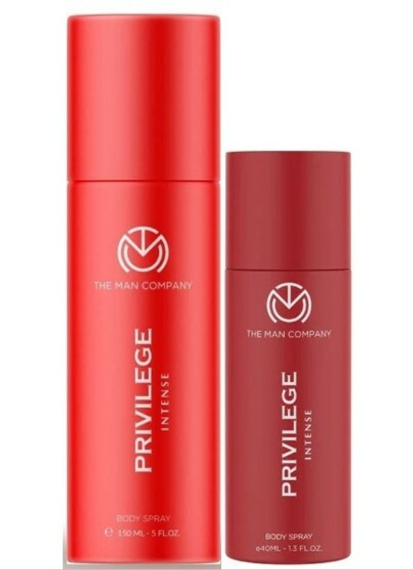 THE MAN COMPANY Privilege Intense 150ml & Free 40ml Privilege Intense Deodorant Spray – For Men (190 ml, Pack of 2)
