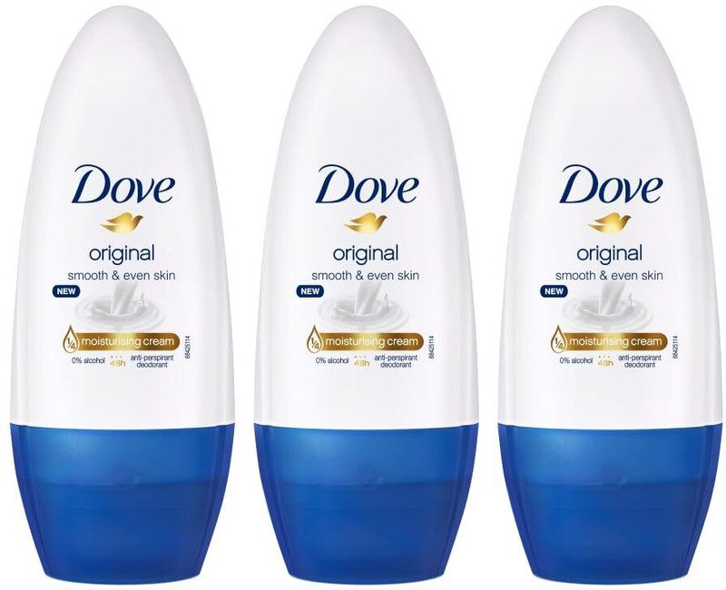 DOVE Original 48H Odour Protection Deodorant Roll-on - For Women(150 ml, Pack of 3)