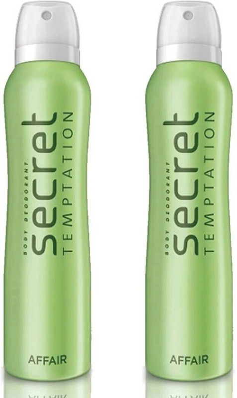 Secret Temptation Affair Deodorant Spray Pack of 2 Combo (150ML each) Deodorant Spray  -  For Women(320 ml, Pack of 2)
