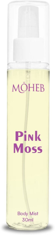 Moheb Pink Moss with a composition of Amber & Vanilla Fragrance Body Mist  -  For Women(30 ml)
