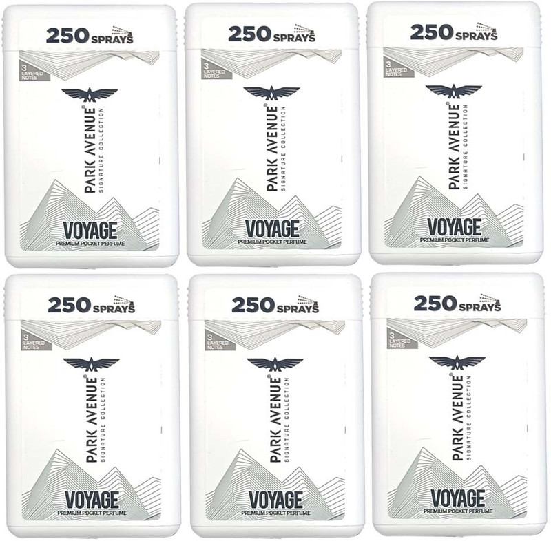 PARK AVENUE Men Voyage Pocket Perfume 18ml Each Pocket Perfume - For Men(108 ml, Pack of 6)