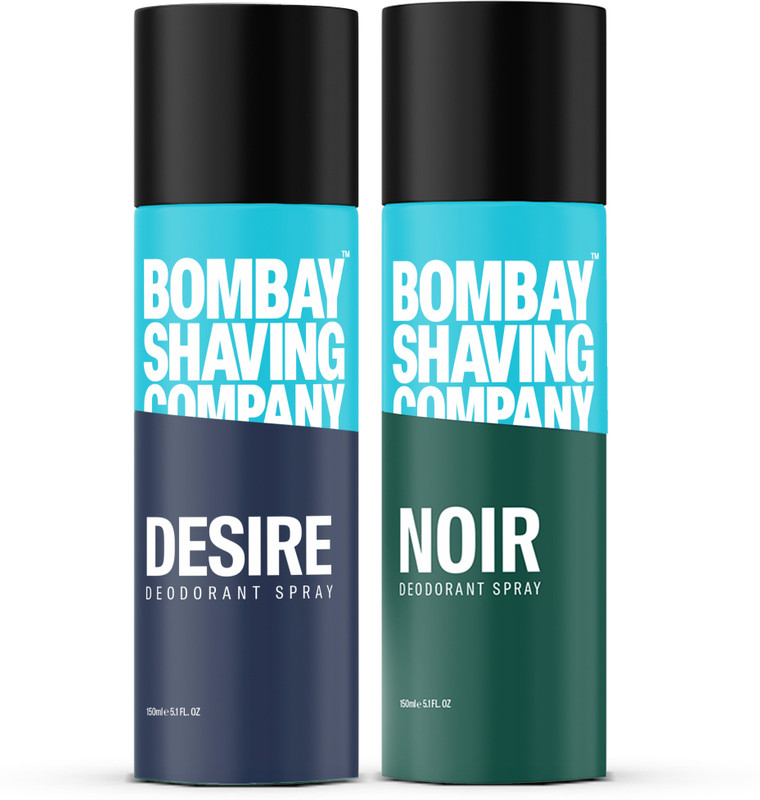 BOMBAY SHAVING COMPANY Premium Deodorant for Men – Noir & Desire Perfume Body Spray Combo 150ml x 2 Deodorant Spray - For Men & Women(300 ml, Pack of 2)