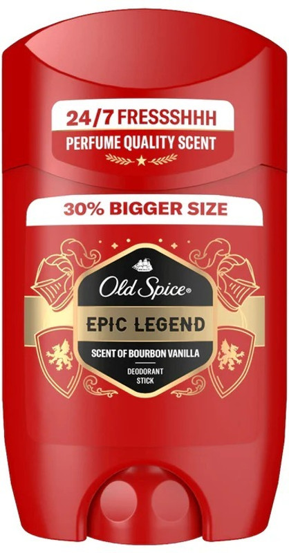 OLD SPICE DEODORANT STICK EPIC LGEND SCENT OF BOURBON VANILLA Deodorant Stick - For Men(50 ml)