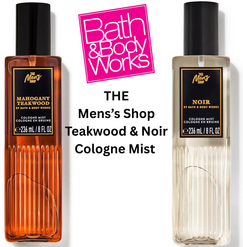 BATH & BODY WORKS THE Mens’s Shop Teakwood & Noir Cologne Mist Body Mist  -  For Men(472 ml, Pack of 2)