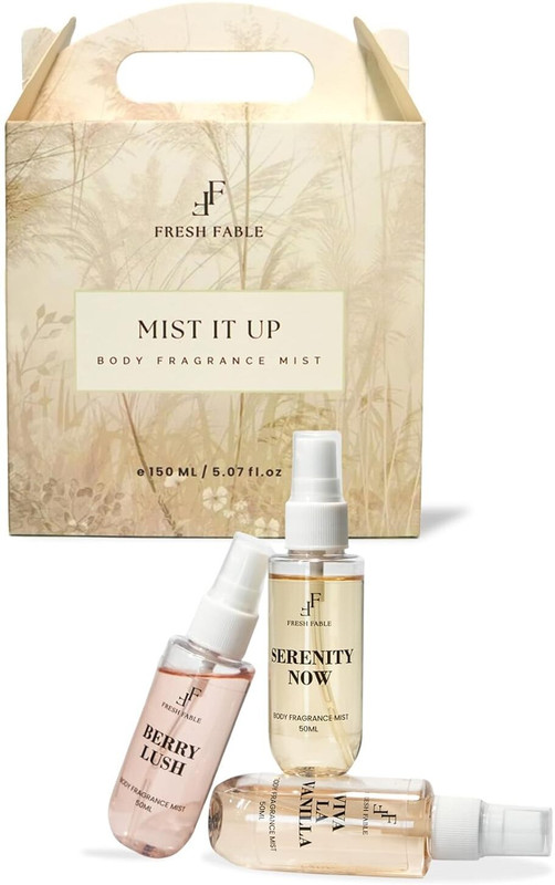Fresh Fable Body Mist | Unisex Body Mist Gift Set | Floral, Fruity & Vanilla Fragrance Mist Body Mist - For Men & Women(150 ml, Pack of 3)