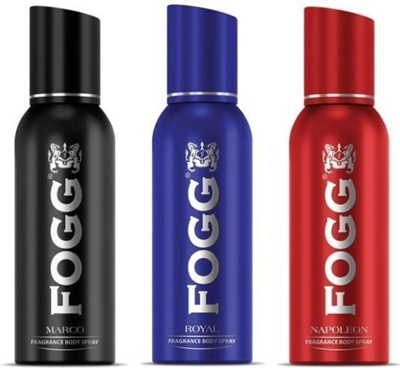 FOGG Marco,Royal & Napoleon Deodorant With Long Lasting Perfume Body Spray - For Men(525 ml, Pack of 3)