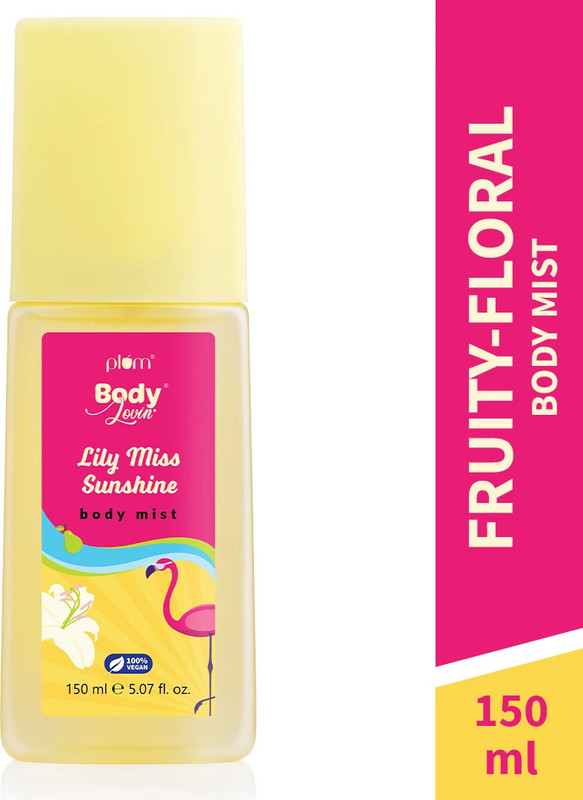 Plum BodyLovin' Lily Miss Sunshine | A Long Lasting Fresh Floral-Fruity Fragrance Body Mist - For Men & Women(150 ml)